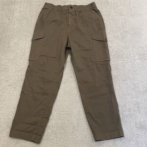 Todd Snyder Cargo Pants Mens M Brown Elastic Waist Drawstring Utility Sample